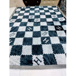 Pled MiraNova SF-421, göy/ağ, 160x200 sm