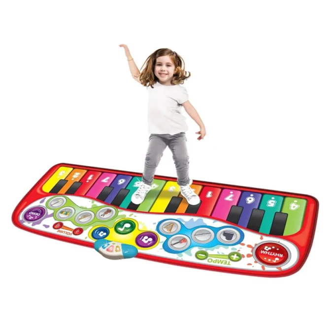 Детский коврик-пианино Winfat Step-To-Play Jumbo, 178x76 см, 4+ лет