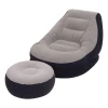 Şişirdilmiş kreslo Intex Ultra lounge pufik ilə,boz,76x99x130 sm