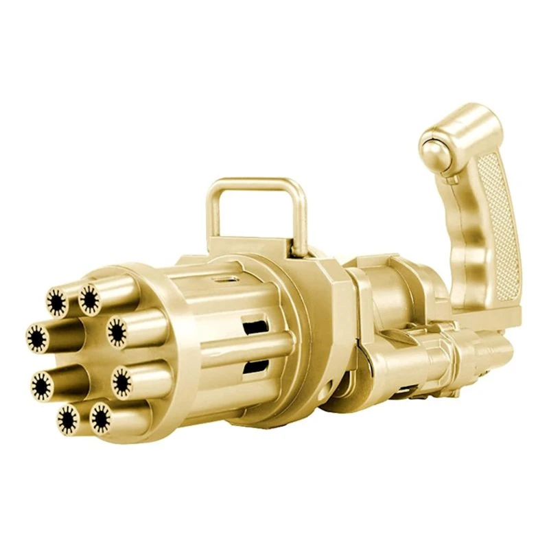 Устройство для мыльных пузырей Gatling Bubble Machine Bubble Gun, золотистый