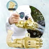 Устройство для мыльных пузырей Gatling Bubble Machine Bubble Gun, золотистый