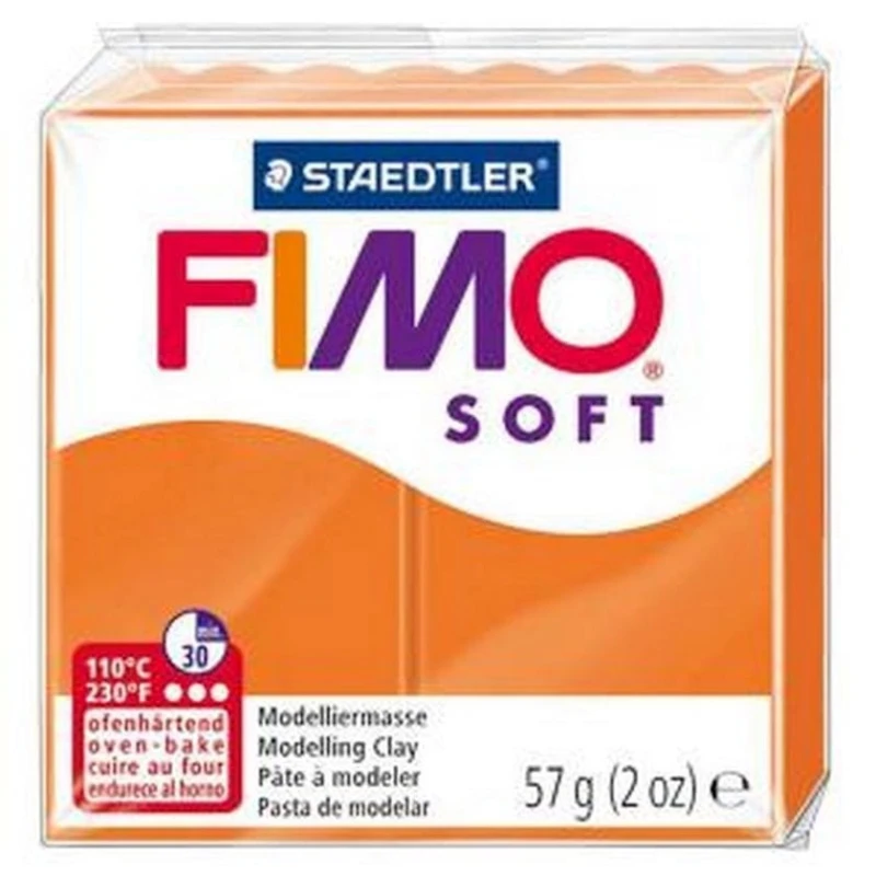 Полимерная глина Fimo Soft, мандариновая, 57г Полимерная глина Fimo Soft, мандариновая, 57г