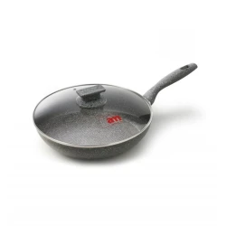 Сковородка Accademia Mugnano Regina Di Pietra, 28 см, алюминий с антипригарным покрытием, серый