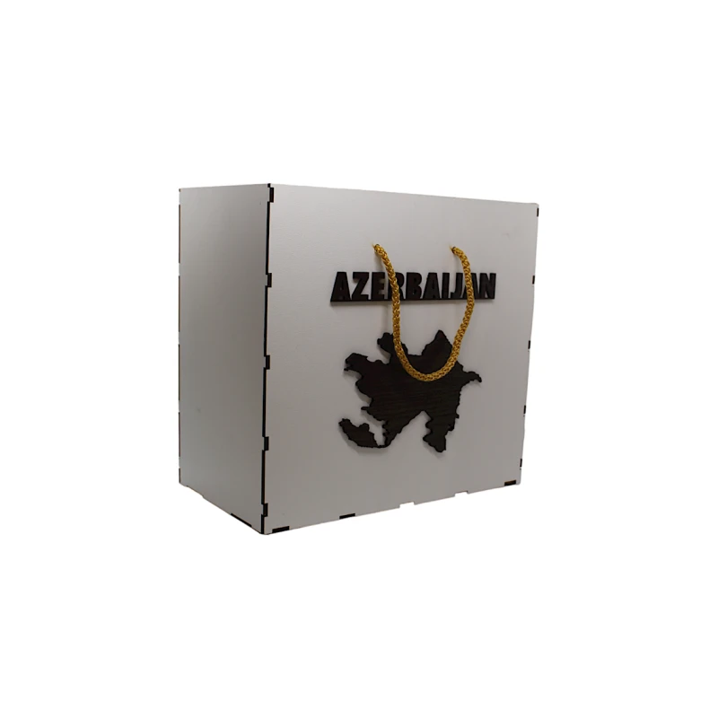Сувенир Карта Азербайджана av_0006, золотистый