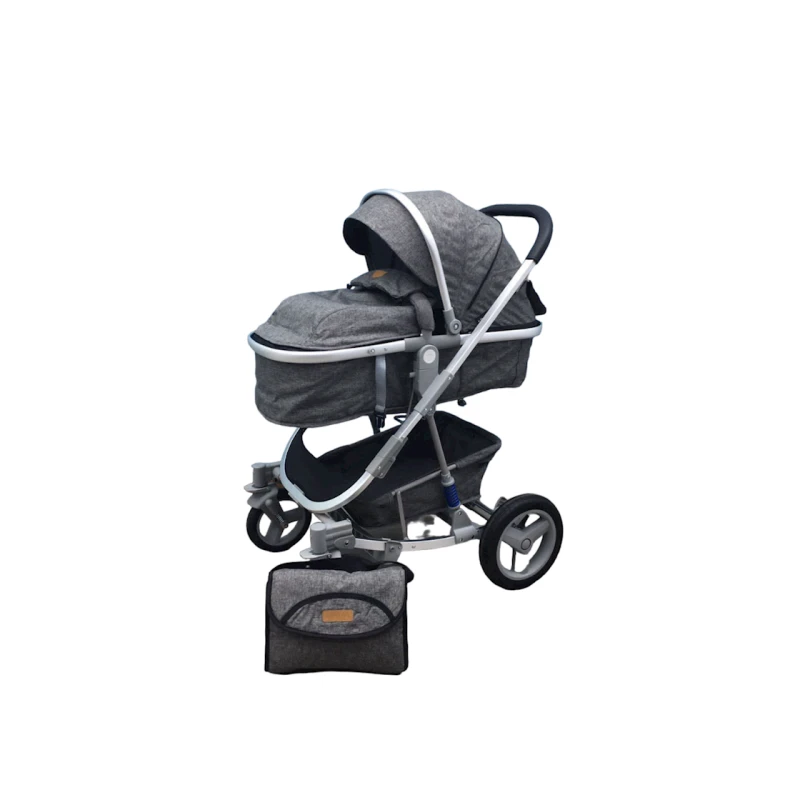 Детская коляска 9918 FY, серая