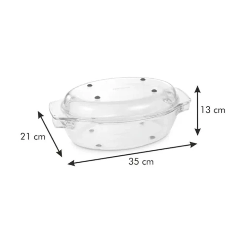 Форма для запекания Tescoma Grandchef, стекло, прозрачная, 35x21 см Форма для запекания Tescoma Grandchef, стекло, прозрачная, 35x21 см