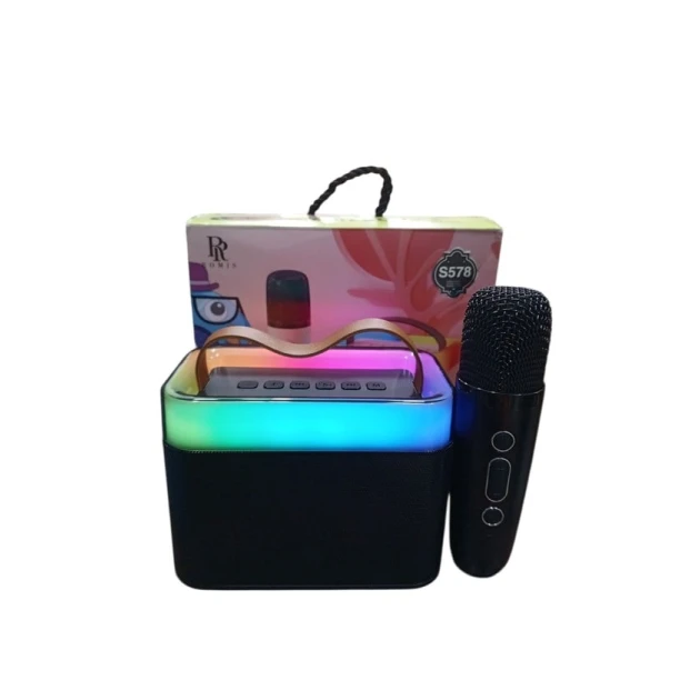 Комплект из динамика и микрофона Bluetooth с RGB-подсветкой S578 Комплект из динамика и микрофона Bluetooth с RGB-подсветкой S578