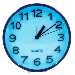 Masaüstü saat Sky, plastik, 15.5x15.5x3.5 sm, göy