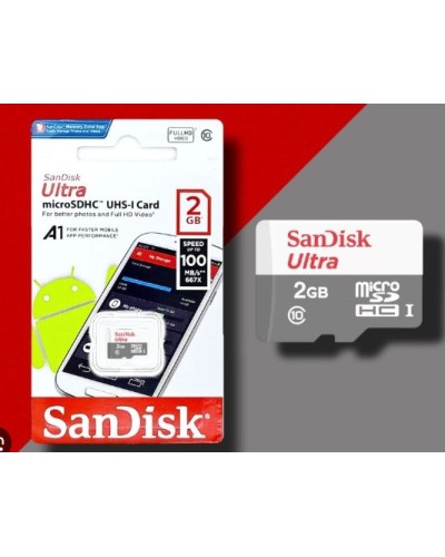 Карта памяяти SanDisk 2GB microSDHC Class 10 UHS-I