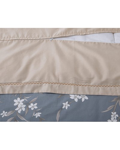 Yataq dəsti Артпостель Арлет, yorğan üzü 200x220 sm, mələfə 260x240 sm, yastıq üzü 50x70/70x70 sm, avro, mako-satin, boz/bej