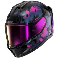 Motosikl dəbilqəsi Shark D-Skwal 3 Mayfer Black-Purple KVX (HE0926EKVXM)