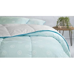 Yorğan Yataş Dacron Climarelle Cool 155x215 sm, birnəfərlik, yay, ağ/mavi