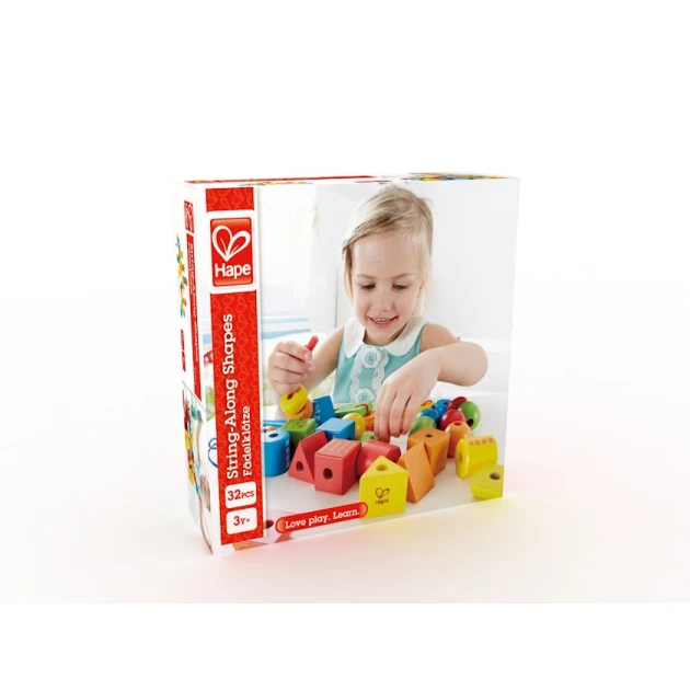 Нить вдоль фигур Hape, 30 элемента