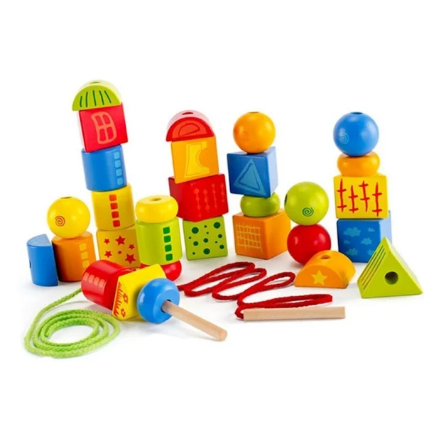 Нить вдоль фигур Hape, 30 элемента