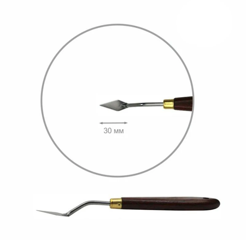 Mastixin Rosa Talent Classic, paslanmayan polad/taxta, romb mini, 3 sm, № 40 Mastixin Rosa Talent Classic, paslanmayan polad/taxta, romb mini, 3 sm, № 40