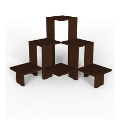 Стеллаж, 55x68x68 см, ЛДСП, венге