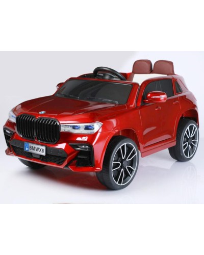 Uşaq elektrik avtomobili 8_12V BMW X8, 1-5 yaş, qırmızı