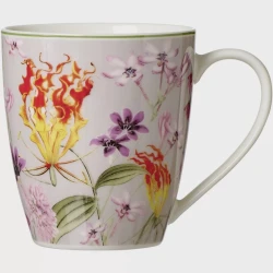 Кружка Ritzenhoff&Breker Flora 426311, керамика, серая, 350 мл