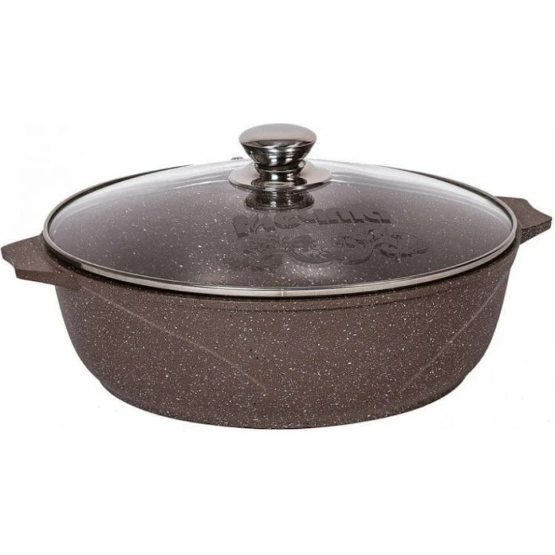 Жаровня Мечта Гранит Brown 35806, 5 л, aлюминий, антипригарное покрытие, коричневая Жаровня Мечта Гранит Brown 35806, 5 л, aлюминий, антипригарное покрытие, коричневая