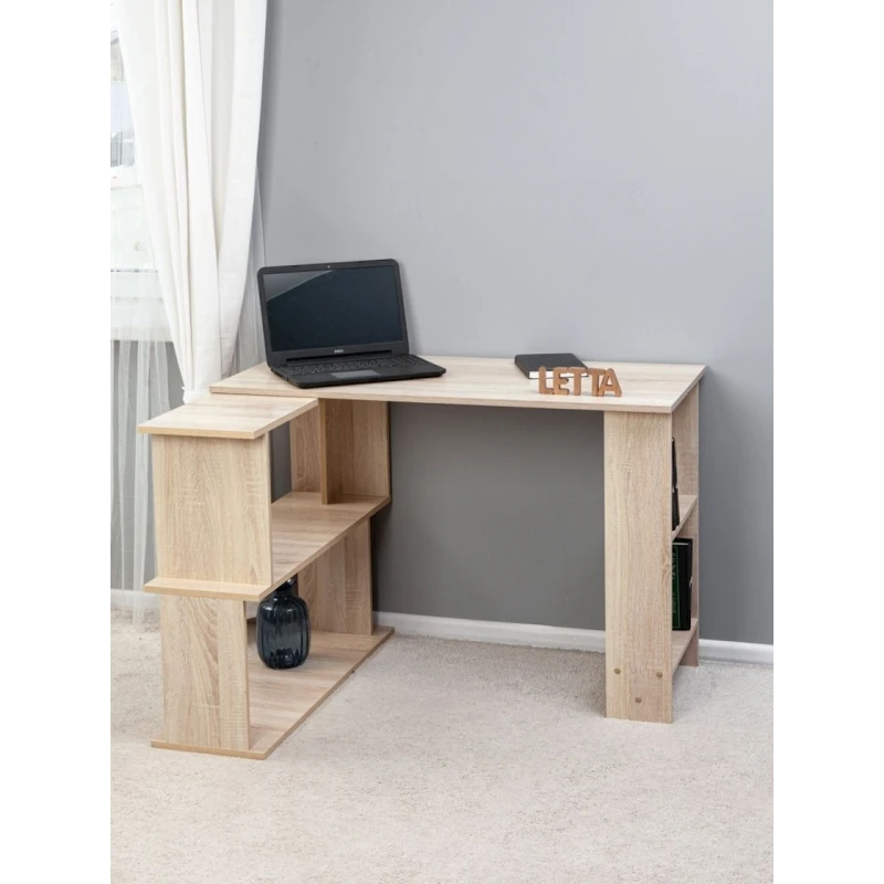 Компьютерный стол Letta ЛДСП, бежевый, 62х40х110 см