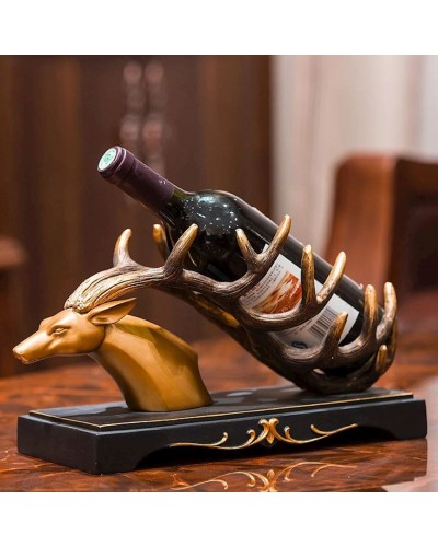 Şərab üçün tutacaq Deer Head ezzy_6291, 19x17x36 sm