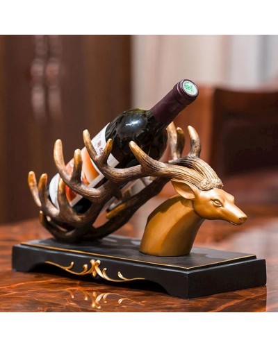 Şərab üçün tutacaq Deer Head ezzy_6291, 19x17x36 sm