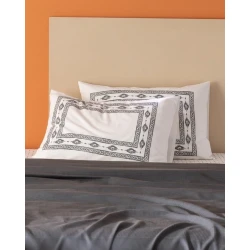 Pambıq Pike Dəsti Madame Coco Mathilda Tək neferlik Ecocell Düz Pike Arxa - Antrasit 150x220 sm