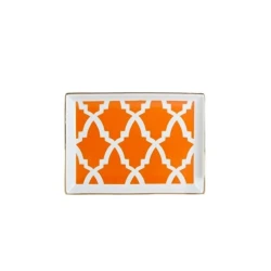 Тарелка Porland Morocco 04AP018777, фарфор, оранжевая, 18 см