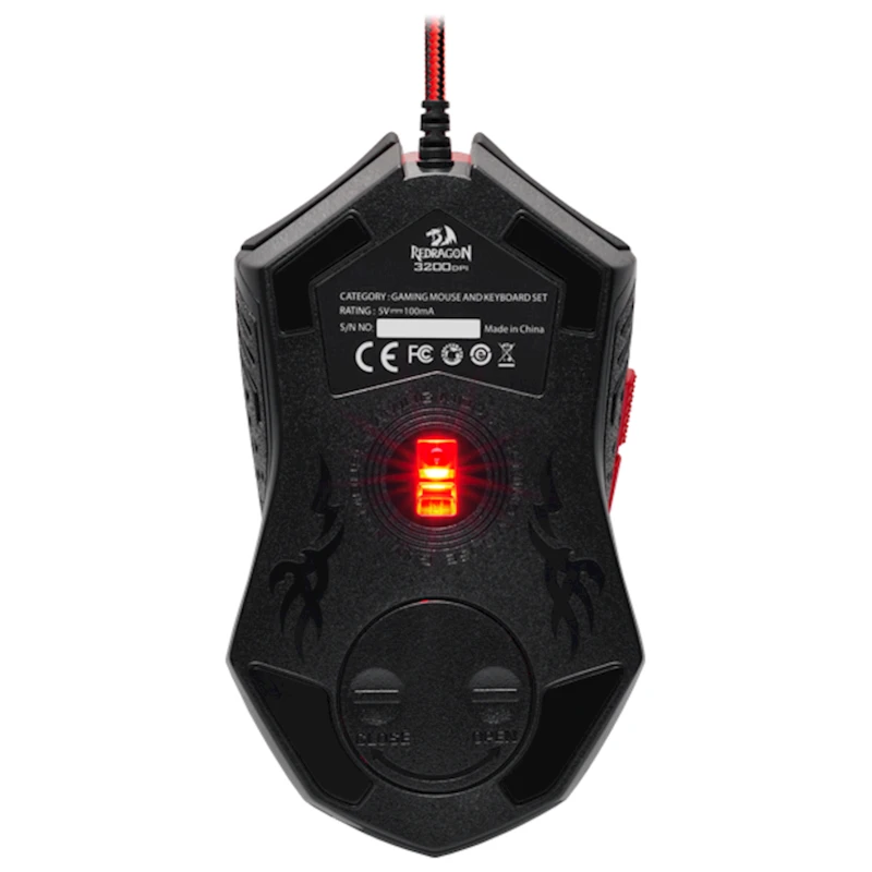 Мышь Redragon Centrophorus Black/Red (70235)