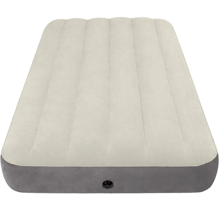 Кровать надувная Intex Twin 64707, бежевая/коричневая, 190x99x25 см Кровать надувная Intex Twin 64707, бежевая/коричневая, 190x99x25 см