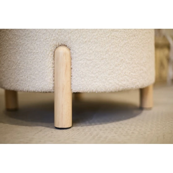 Кресло детское Childhome, полиэстер, белое, 45х45х56 см Кресло детское Childhome, полиэстер, белое, 45х45х56 см