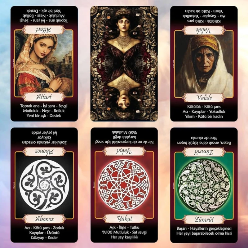 Карты Таро Mistik Katina Aşk Falı, 68 карт