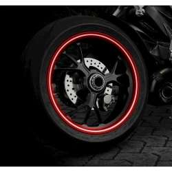 Motosikl təkəri üçün lent Lampa 90529 Wheel Stripe Reflective Red