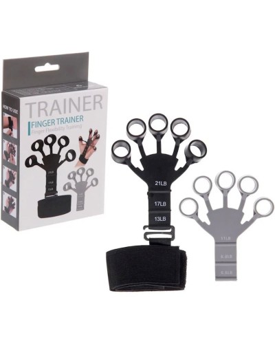 Əl üçün espander Finger Flexibility Trainer, tənzimlənən, qara