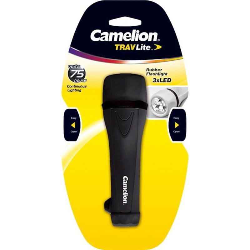 Фонарь Camelion PT3L2AA LED Rubber Flashlight Фонарь Camelion PT3L2AA LED Rubber Flashlight