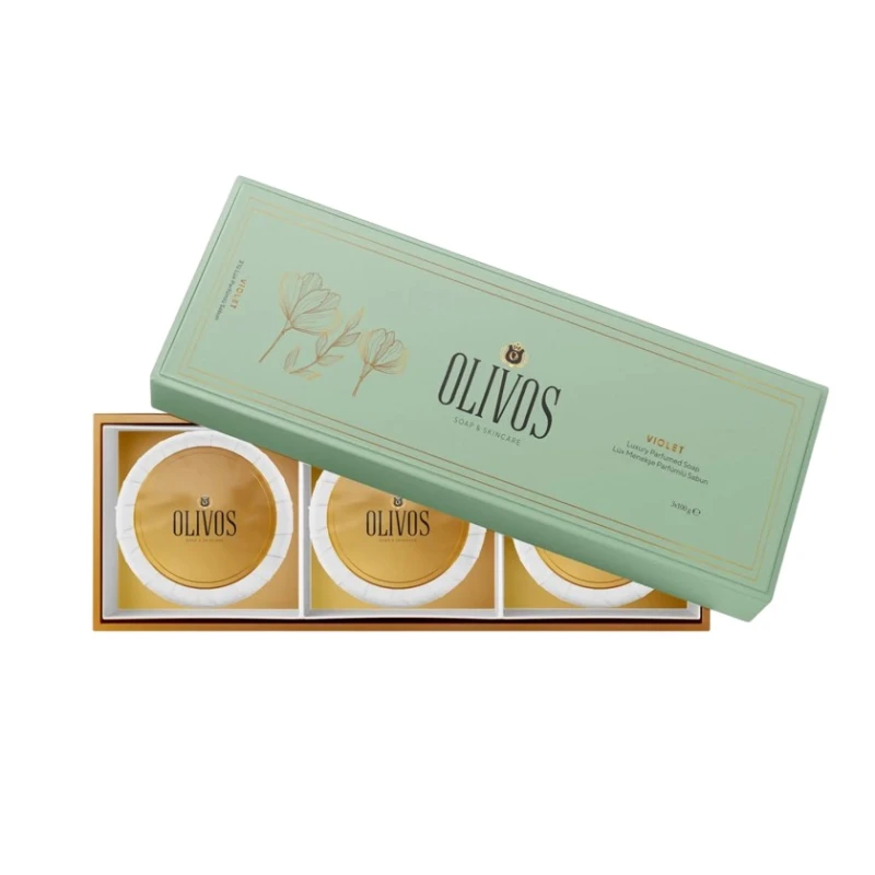 Набор мыл Olivos Violet, 3 шт x 100 г