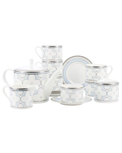 Çay servizi Gipfel Patricia 42853, 15 parça, 6 nəfərlik, sümük farfor, rəngbərəng
