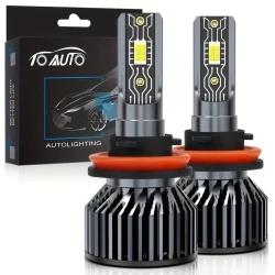 Avtomobil üçün fara LED H11, 60W, 18000LM, 6500K soyuq ağ işıq, 2 əd