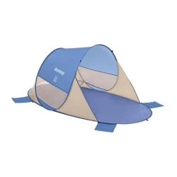 Çimərlik tenti Bestway 68107 Beach Quick 2, ikinəfərlik, polyester/polietilen, 200x120x90 cm, göy/bej, 1.12 kq