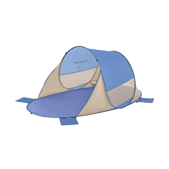 Çimərlik tenti Bestway 68107 Beach Quick 2, ikinəfərlik, polyester/polietilen, 200x120x90 cm, göy/bej, 1.12 kq Çimərlik tenti Bestway 68107 Beach Quick 2, ikinəfərlik, polyester/polietilen, 200x120x90 cm, göy/bej, 1.12 kq