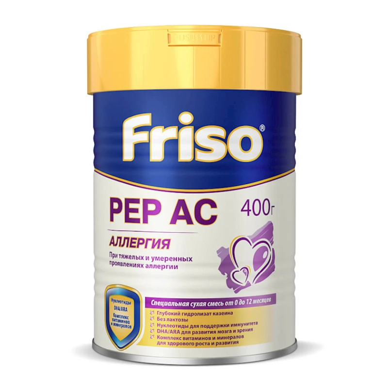 Специальная сухая смесь Friso PEP АС, 0-12 мес, 400 г Специальная сухая смесь Friso PEP АС, 0-12 мес, 400 г