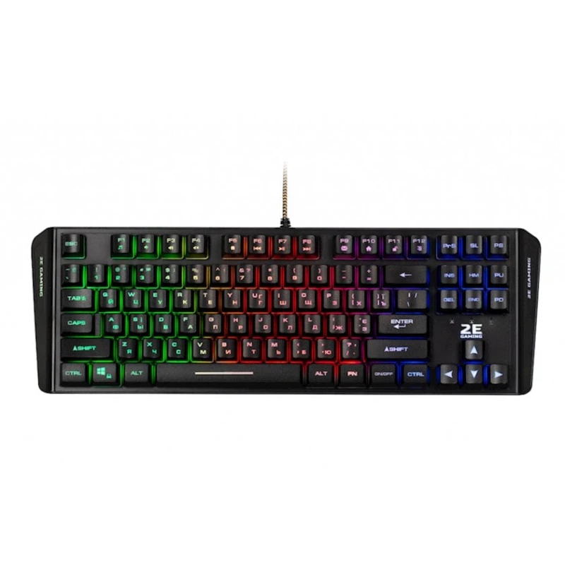 Клавиатура 2E Gaming Keyboard KG355 LED 87key USB Black UKR Клавиатура 2E Gaming Keyboard KG355 LED 87key USB Black UKR