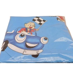 Комплект детского постельного белья Furkan FA tekstil-103, пододеяльник 150х220 см, простыня 150х220 см, наволочка 50х70 см, хлопок, синий Комплект детского постельного белья Furkan FA tekstil-103, пододеяльник 150х220 см, простыня 150х220 см, наволочка 50х70 см, хлопок, синий