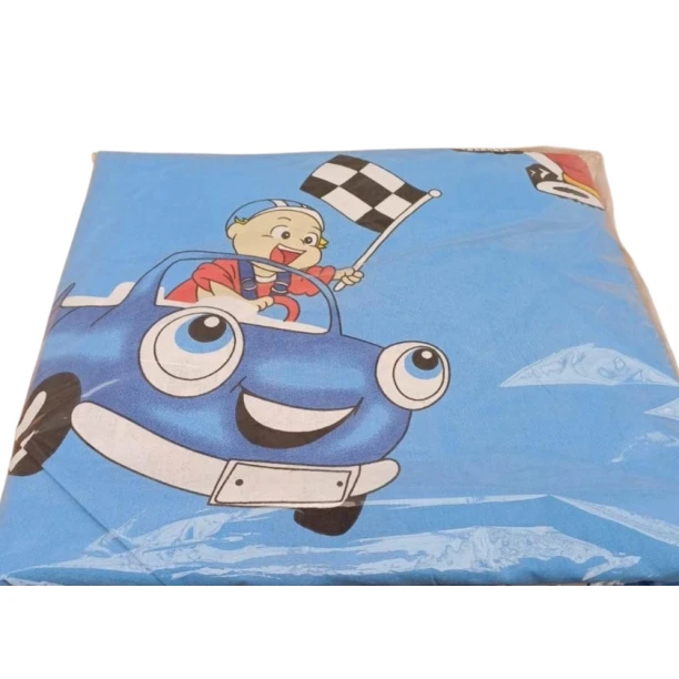 Комплект детского постельного белья Furkan FA tekstil-103, пододеяльник 150х220 см, простыня 150х220 см, наволочка 50х70 см, хлопок, синий Комплект детского постельного белья Furkan FA tekstil-103, пододеяльник 150х220 см, простыня 150х220 см, наволочка 50х70 см, хлопок, синий