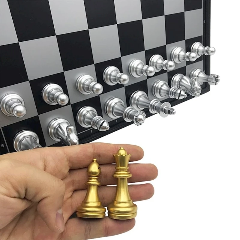 Şahmat MS-001, gümüşü/qızılı, 35.5x35.8 sm