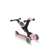 Складной скутер Globber Go Up Deluxe Play Lights, черный/розовый