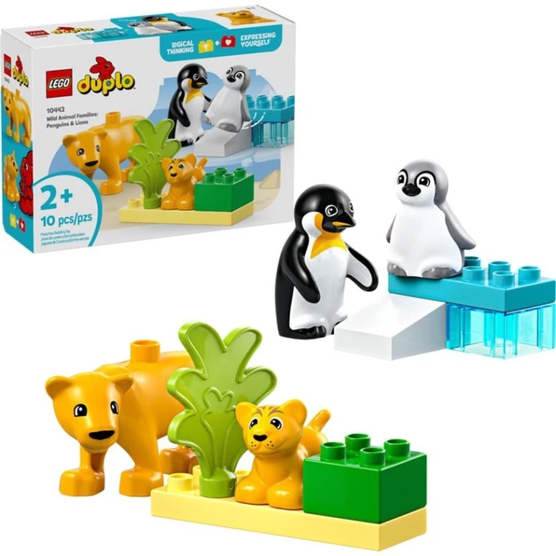 Konstruktor LEGO DUPLO 10442 Penguins and Lions, 10 element