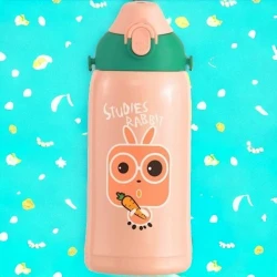 Su qabı Uzspace 2051, paslanmayan polad/tritan, narıncı, 580 ml, 20x8 sm