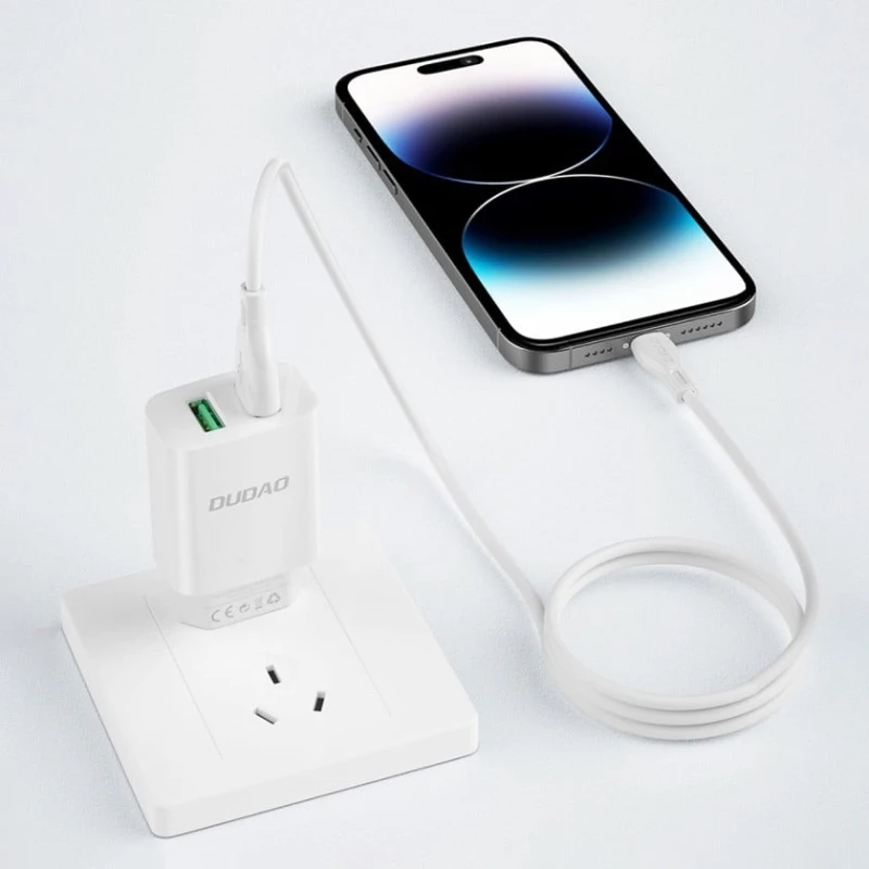 Сетевое зарядное устройство Dudao A2EU 2.4A, Белый Сетевое зарядное устройство Dudao A2EU 2.4A, Белый