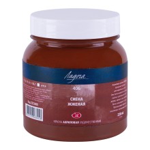 Akril boyalar Ладога, yandırılmış siyena, N 406, 220 ml